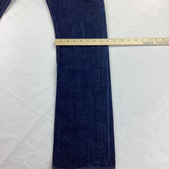 Uniqlo Men’s Selvedge Jeans Size 31x32 Slim Straight Fit Blue Denim - Picture 12 of 14